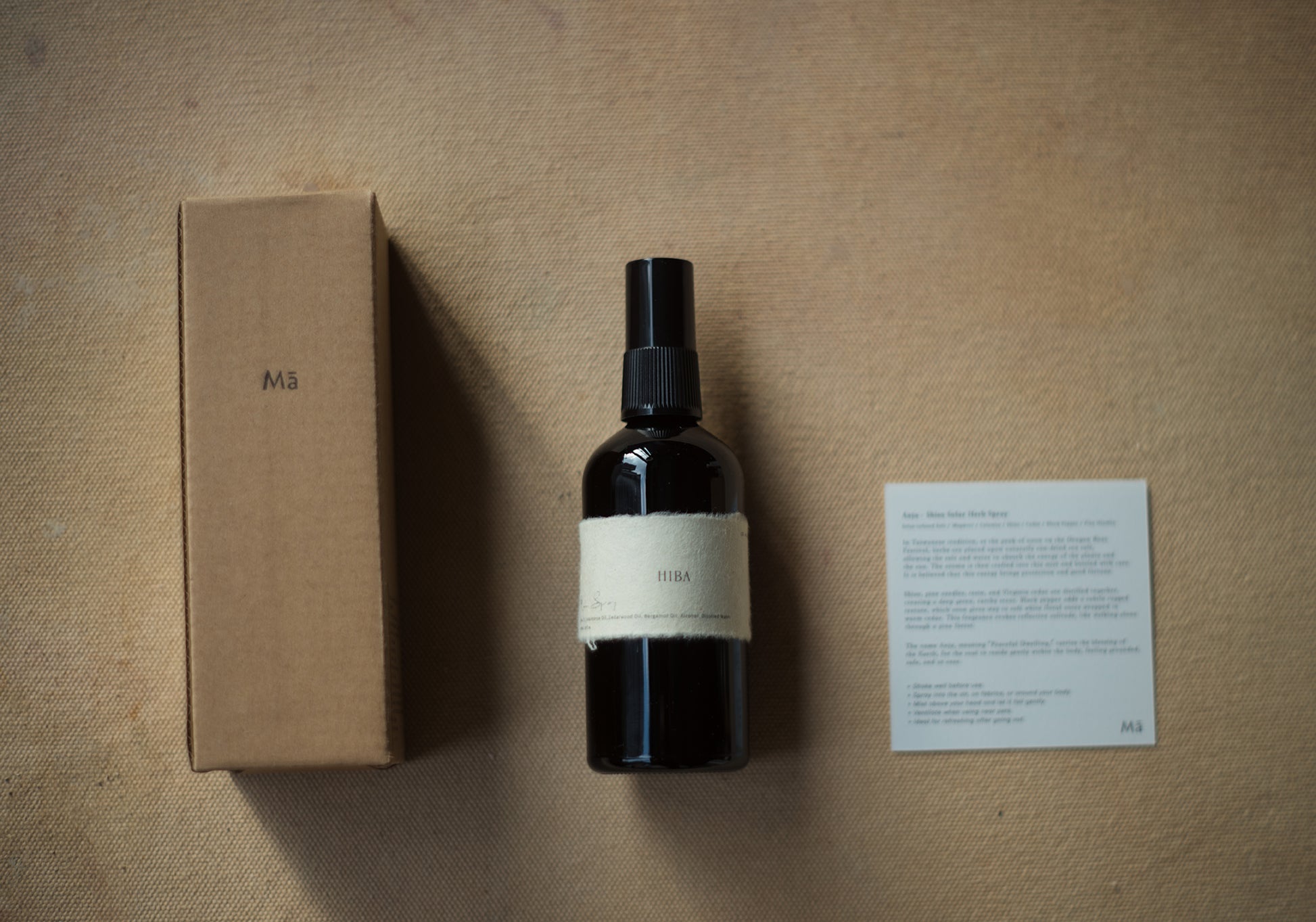 Mā HIBA Room Spray 安住翌檜午時空間噴霧 18mL / 100mL